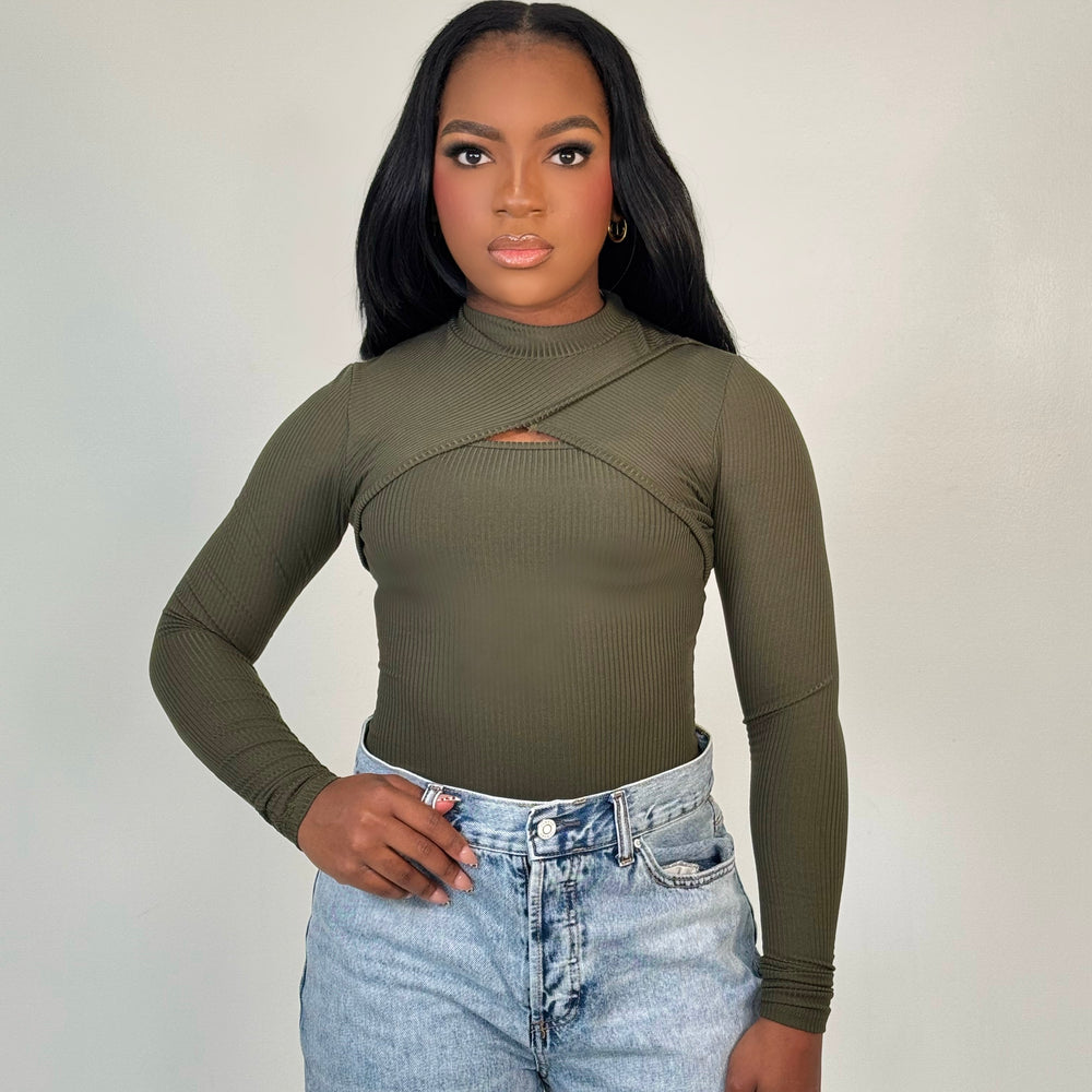 Turtleneck Season Top (Olive)